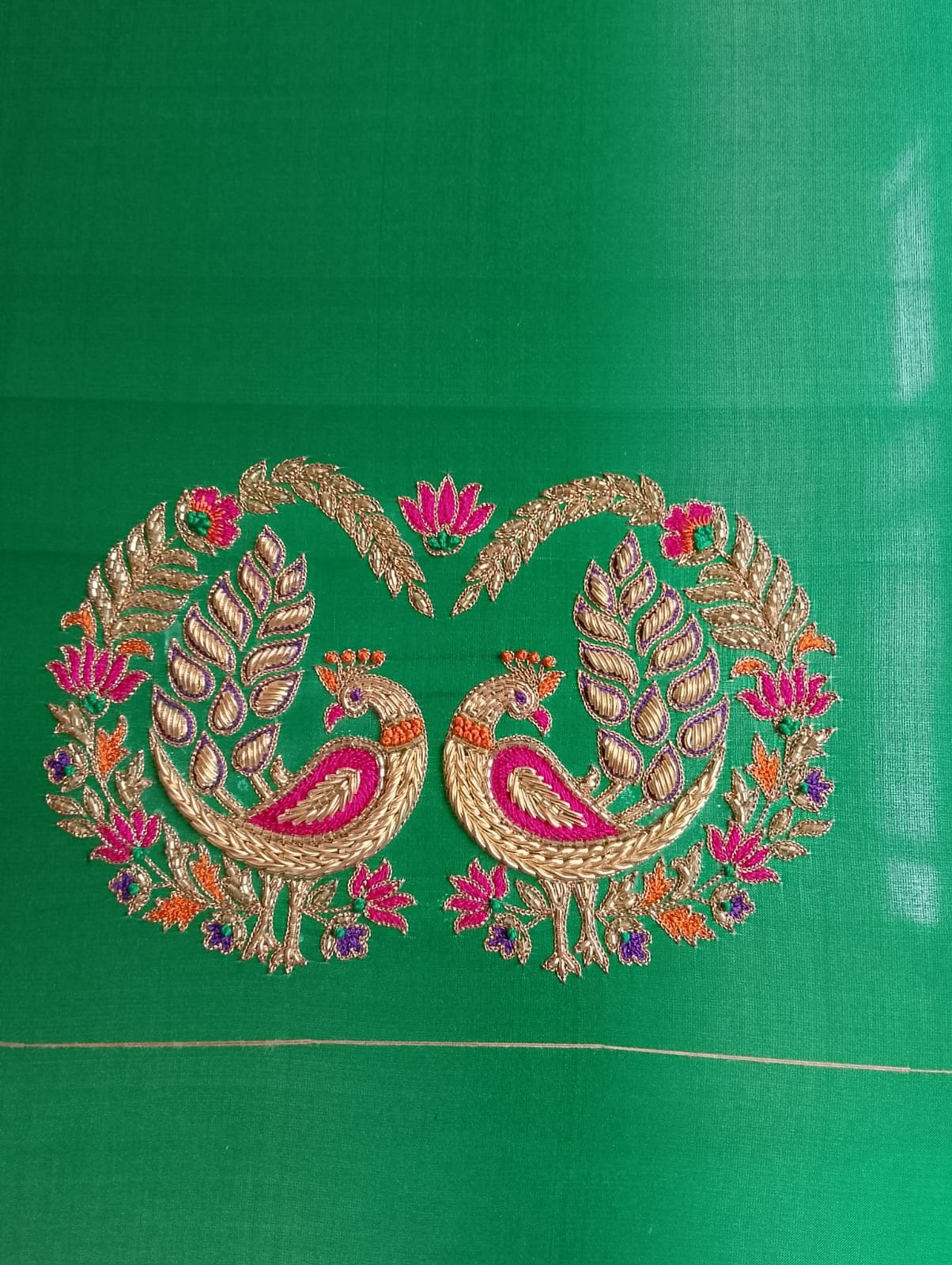 Handcrafted embroidery artwork